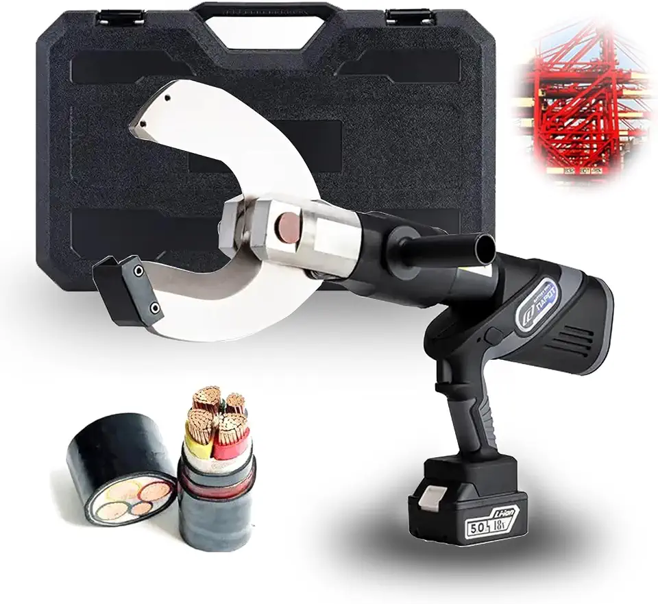 Battery Operated Hydraulic Cable Cutter, 18V Electric Cable Cutter, Electric Wire Cutter, Electric Hydraulic Crimper - B0F99HKSX7