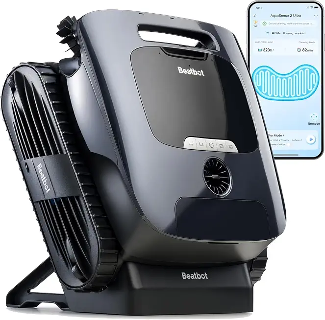 Beatbot AquaSense 2 Ultra Cordless Robotic Pool Cleaner for Complex Pools, Mapping with AI Camera, - B0G7B6F5FZ