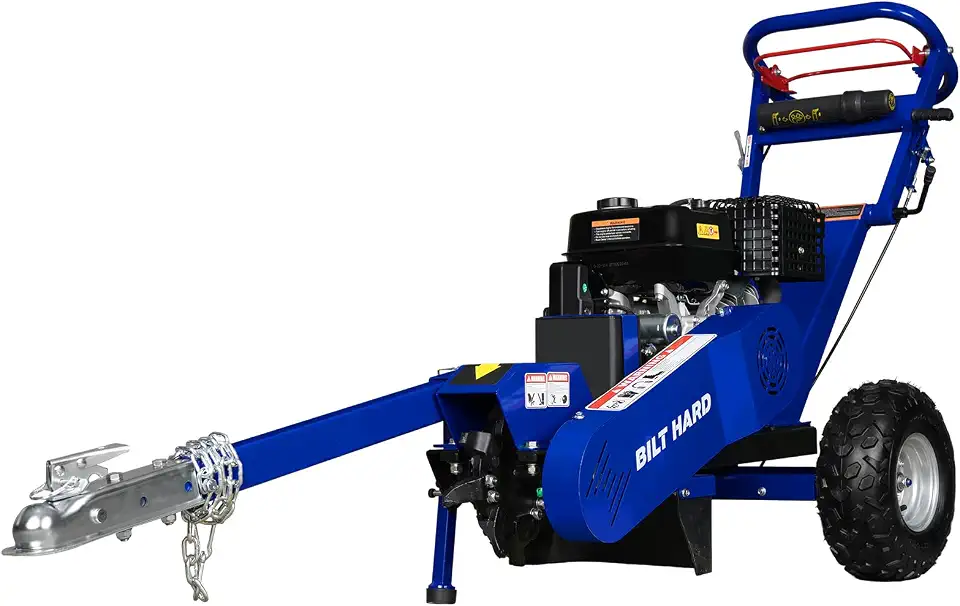 BILT HARD 24" Gas Stump Grinder, 420cc 15HP E-Start Engine, 24" Cutting Height and 9.3'' - B0HL3YVXP3