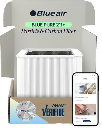 BLUEAIR Genuine 211+ Air Purifier Replacement Filter, Everday - B073SKH39W