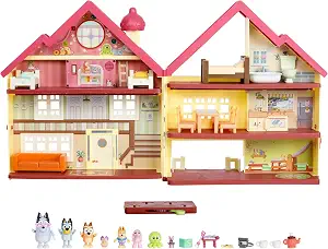 Bluey XL House Playset, Interactive Lights, Sounds & Dance Floor - B09Q4JP1XL