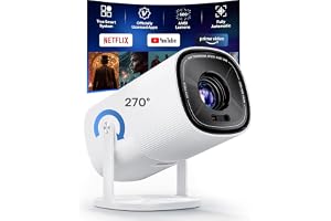BoldEver Mini Smart Projector with Officially-Licensed Apps 500 ANSI | Built-in APP, Native 1080P Projector - B0HCPZL9GH