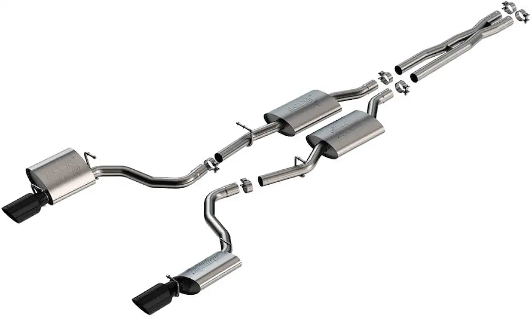 Borla 19-23 Dodge Charger GT 3.6L V6 RWD ATAK Catback Exhaust - Black Chrome Tips - B0CGNX5D6N