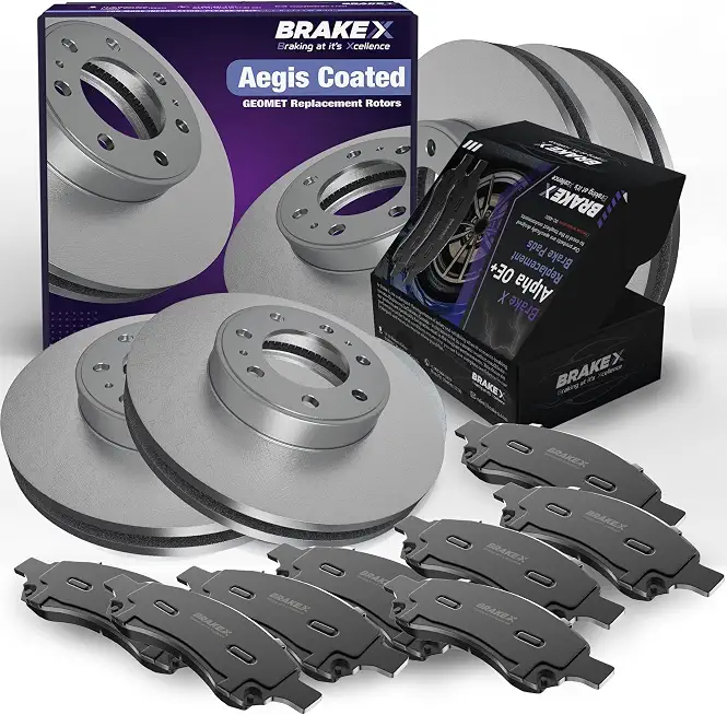 Brake X Front and Rear Brake Pads and Rotors Kit replacement for 2012 FORD F350 - B0GDRSWW3S