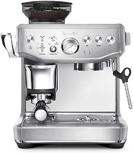 Breville BES876BSS Barista Express Impress, Brushed Stainless Steel - B0BBYNPV33