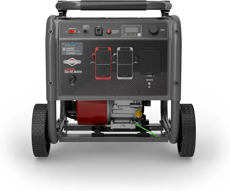 Briggs & Stratton 4375W Dual Fuel Open Frame Inverter Generator - 4375 Starting Watts / - B0HGBS3XVZ