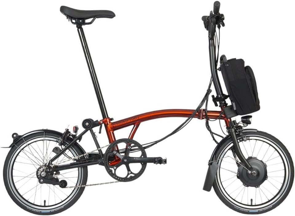 Brompton Electric Folding Bike for Adults C Line 4-Speed | - B0DVH5V3Y4
