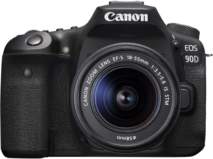 Canon 90D Digital SLR Camera with 18-55 is STM Lens (Renewed) - B084T5KKW8