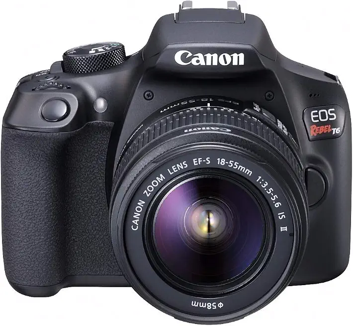 Canon Digital SLR Camera Kit [EOS Rebel T6] with EF-S 18-55mm and EF 75-300mm Zoom - B01CQJHJ2E