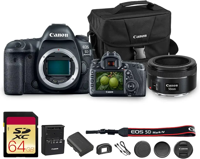 Canon EOS 5D Mark IV DSLR Camera 30.4MP Full Frame with 4K Video, Dual Pixel - B0FRNCGCX9