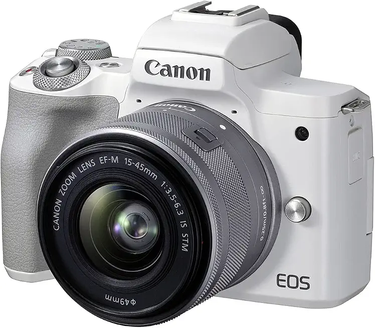 Canon EOS M50 Mark II (White) Body Only (Renewed) - B09WF644NL