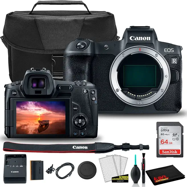 Canon EOS R Mirrorless Digital Camera (Body Only) Accessory Bundle - B0B9F7T1SP