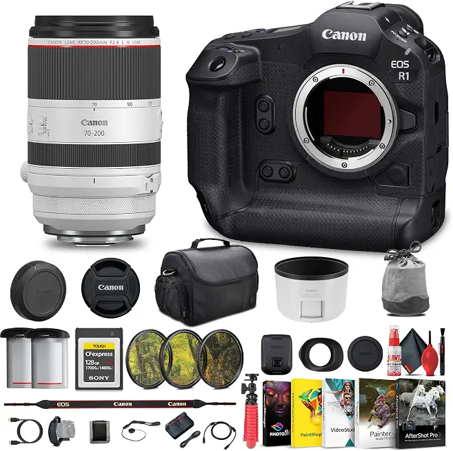 Canon EOS R1 Camera - 24MP with RF 70-200mm f/2.8 Lens Bundle - B0DCHFZWDP