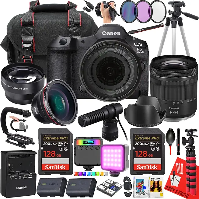 Canon EOS R5 Mark II Mirrorless Camera with Canon RF 24-105mm f/4-7.1 is STM Lens - B0DNTR4MTQ