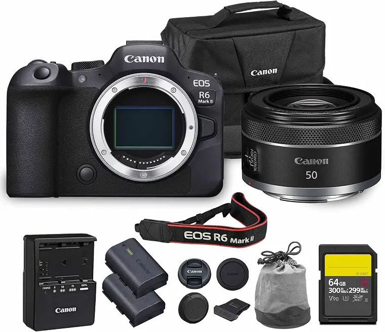 Canon EOS R6 Mark II Mirrorless Camera | 24.2MP Full Frame Sensor 4K 60p Video - B0FSSL5269