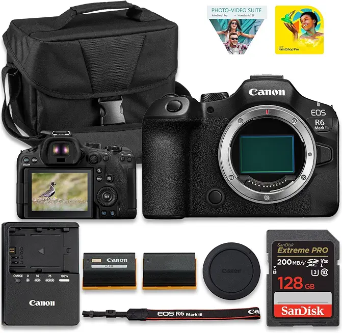 Canon EOS R6 Mark III Mirrorless Camera (Body Only) Full-Frame RF System Body with Advanced - B0H6BT5FGK