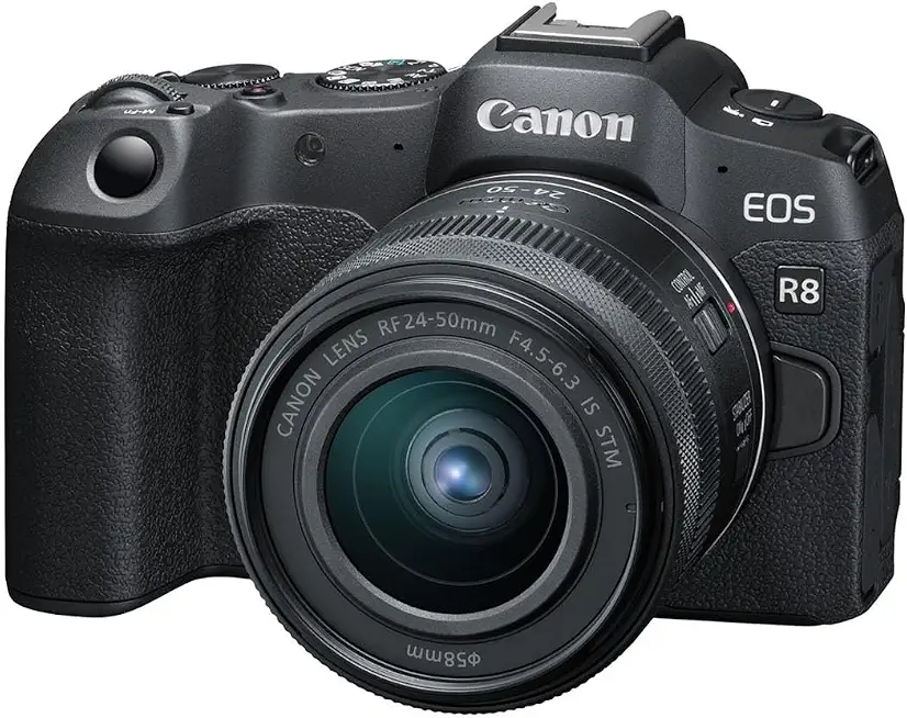 Canon EOS R8 Mirrorless Camera with 24-50mm Lens - B0DWT9BL2G