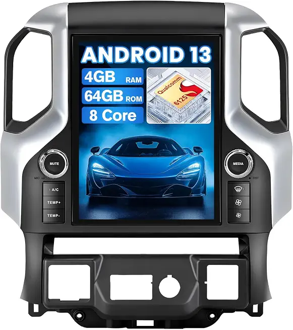 Car Radio Stereo for GMC Sierra & Chevrolet Silverado 2019-2026, QCM 6125 Android 8 Core - B0G5NJ8X3K