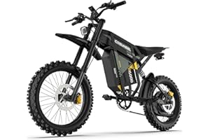 COSWHEEL R6000 Electric Dirt Bike, 7000W Peak Motor Electric Motorcycle | 55MPH, 60V 30Ah Battery,17" - B0GZKXJ752