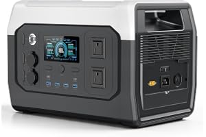 CTOLITY XP1000 Portable Power Station, 1024Wh 1800W LiFePO4 Solar Generator | Peak 3600W, 1 Hr - B0H36XG378