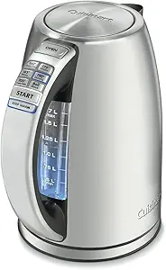 Cuisinart Electric Kettle, 1500W, 6 Temperature Presets, 1.7L, CPK-17P1 - B003KYSLNQ