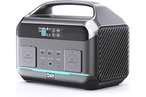 DaranEner Portable Power Station 1200W Peak, 576Wh LiFePO4 Power Bank with Built-in UPS Backup, 600W - B0GY8TS9L8