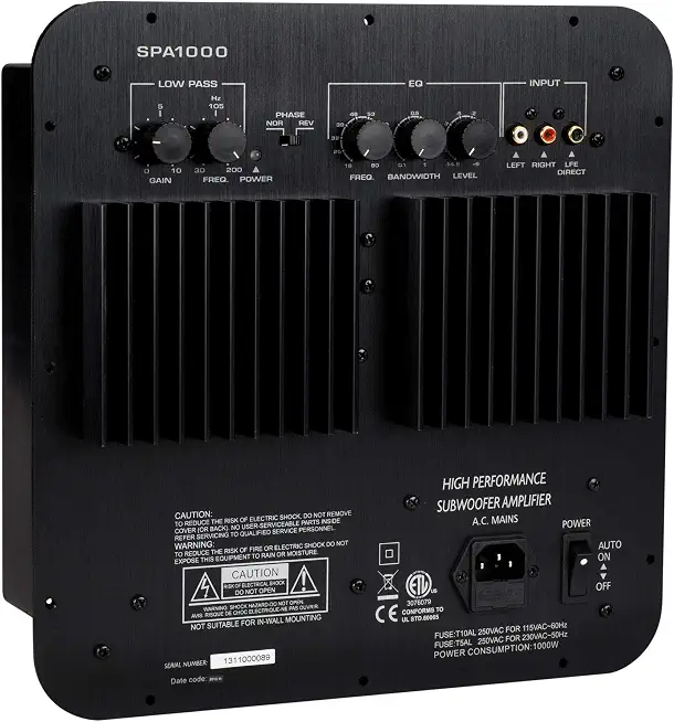 Dayton Audio SPA1000 1000W Subwoofer Plate Amplifier - B003FWCHGA