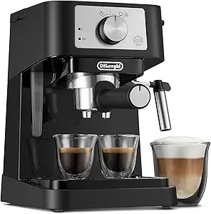 De'Longhi Stilosa Compact Manual Espresso Machine, Manual Milk Frother - B08C96BG9H