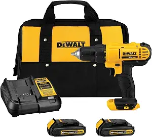 DEWALT 20V Max Cordless Drill Driver Set, 2 Speed, High Performance Motor, Includes 2 XR - B00ET5VMTU