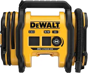 DEWALT Tire Inflator Portable Air Compressor 20V MAX, Car Air Pump with Automatic Shut Off, - B07H39S9JQ