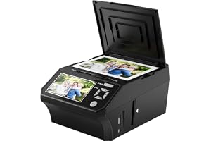 DigitPro Photo, Slide & Negative Scanner with 5” Large Screen | Convert 35mm/110 Negatives, Slides - B0HCB5S3N4