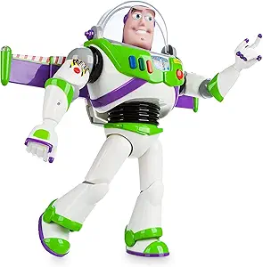 Disney Store Official Buzz Lightyear Interactive Talking Action Figure from Toy Story, Features 10+ English - B07PQFT83F