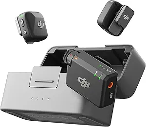 DJI Mic Mini (2 TX + 1 RX + Charging Case), Ultralight, Detail-Rich Audio - B0DDL8WGH5