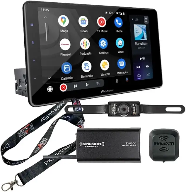 DMH-WT3800NEX 9" Android Auto, CarPlay, Bluetooth Floating Type Multimedia Receiver Bundled with + (1) SiriusXM - B0CLVMNBVS