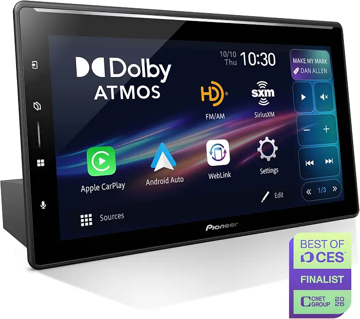 DMH-WT8000NEX 10.1" Touchscreen Single Din Dolby Atmos Car Stereo - B0H2K7NFZ9