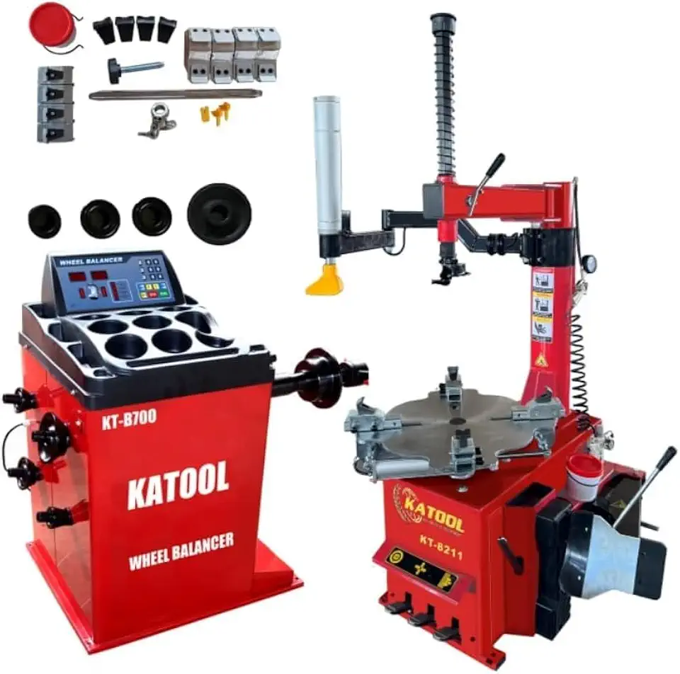 Dual-System Tire Changer Machine for Car and Motorcycle, Tire Changing Machine with Dual Bird Heads - B0H3ZWJGMR