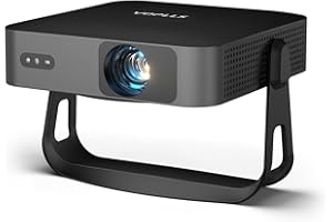 【360°Adjustable Stand & 2200ANSI】Thinnest 1.81" Smart Mini Projector with WiFi and Bluetooth, Auto Focus & - B0HC1L18PQ