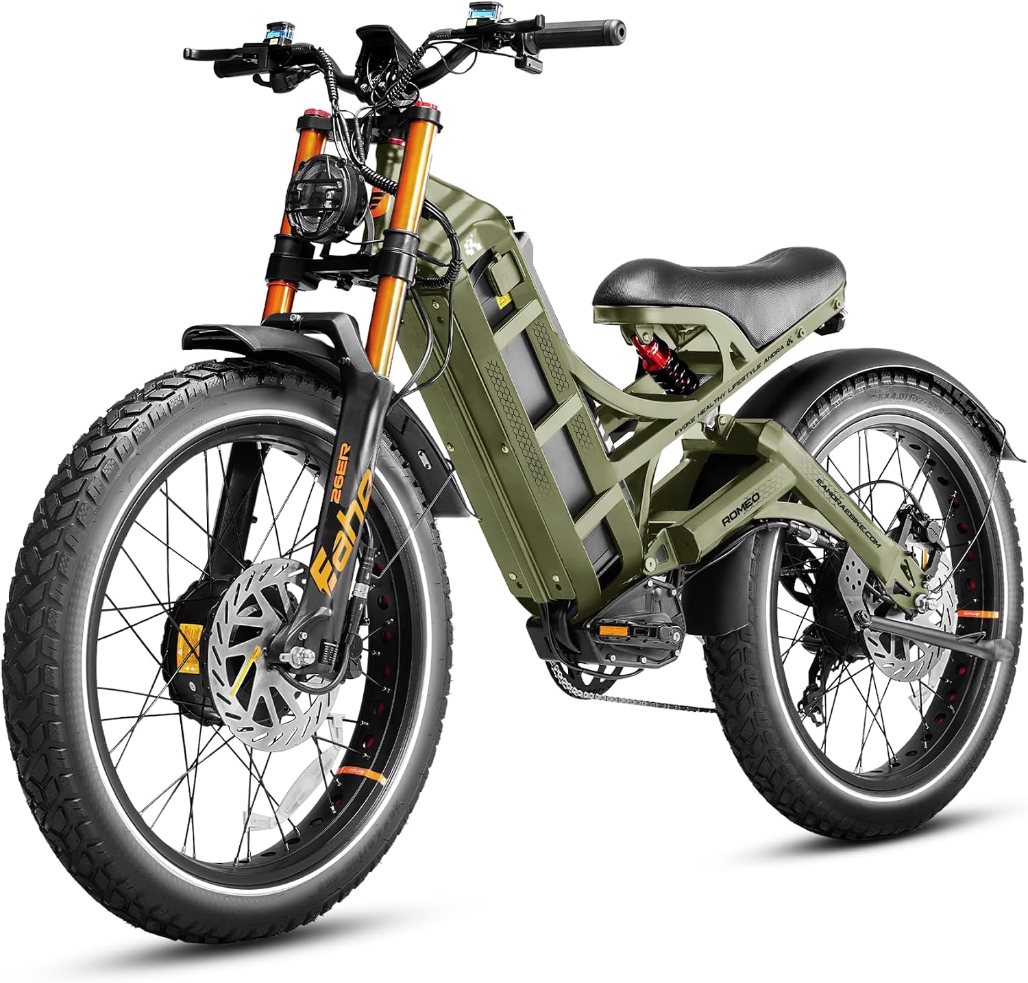 eAhora 2026 Romeo Pro 3 6000W 52Mph High-Torque Ebike, 60V - B0FXG3XSKW