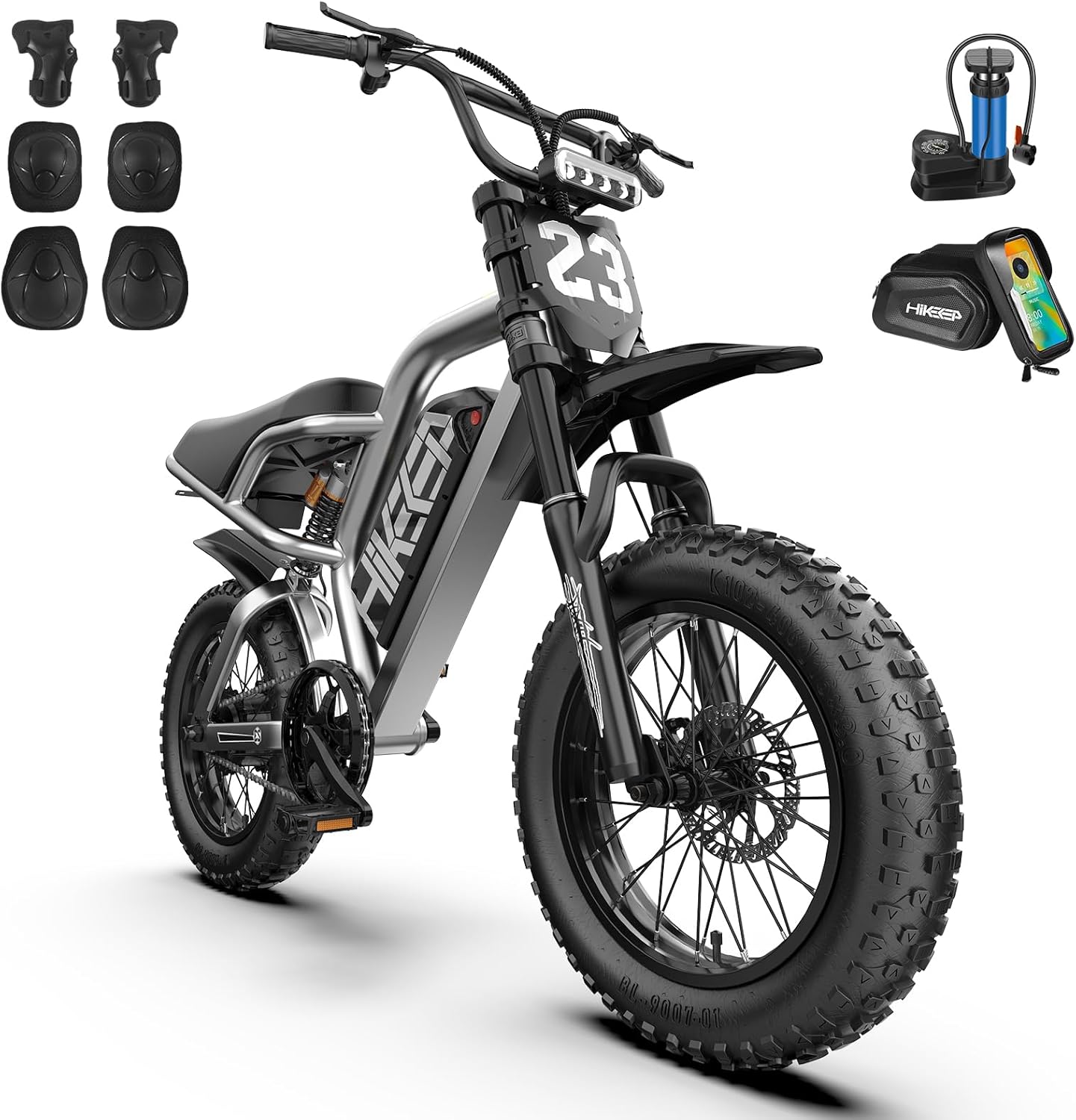 Electric Bike for Adults - 16 Inch Fat Tire Ebike, - B0F87QGV7B