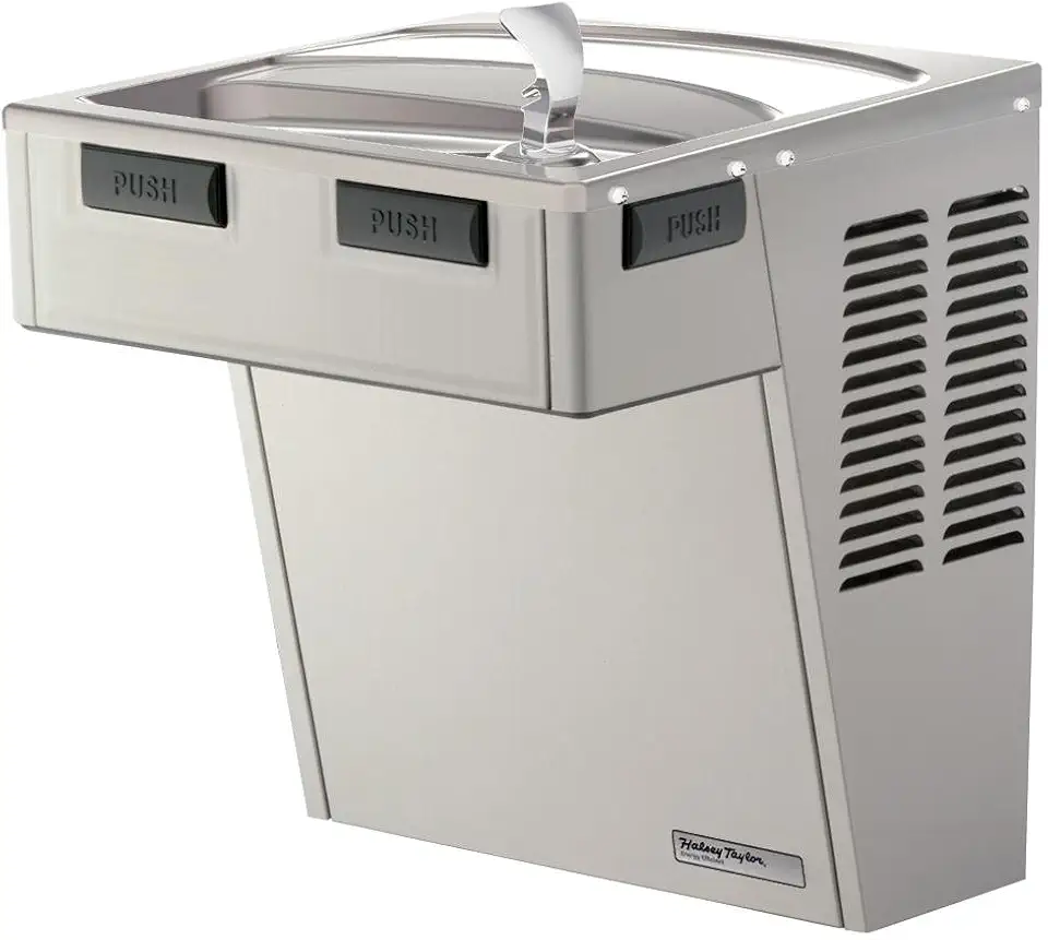 Elkay Halsey Taylor HAC8SS-NF Wall Mount ADA Cooler, Non-Filtered 8 GPH Stainless - B079K3FQWK