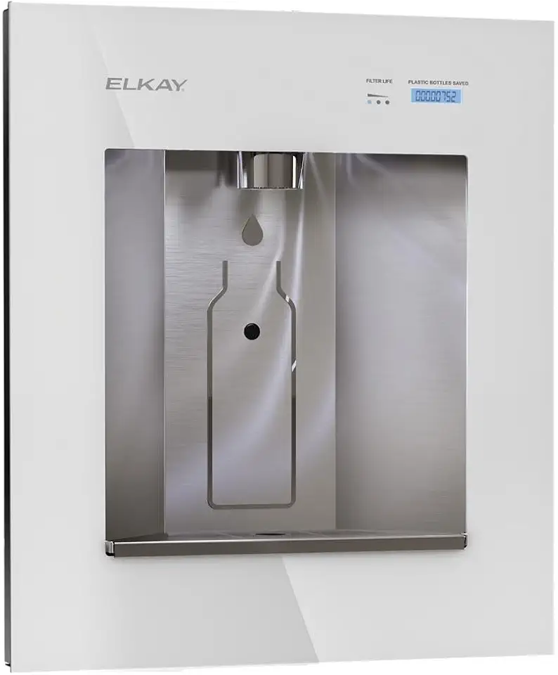 Elkay Liv LBWD06WHK Built-in Filtered Water Dispenser | Electric Powered, Sensor Activated, NSF/ANSI Certified, Reduces - B07RVCR9G4