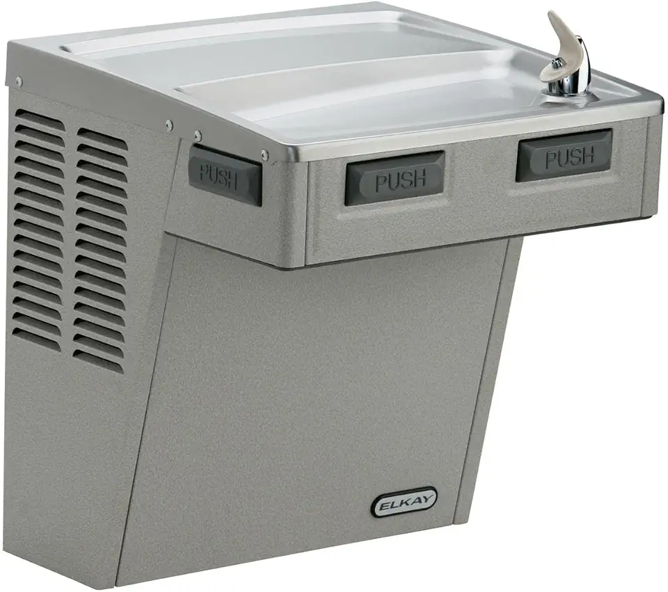 Elkay Wall Mount Mechanical Activation ADA Cooler Filtered Refrigerated Light Gray Granite - B003XWAGDI