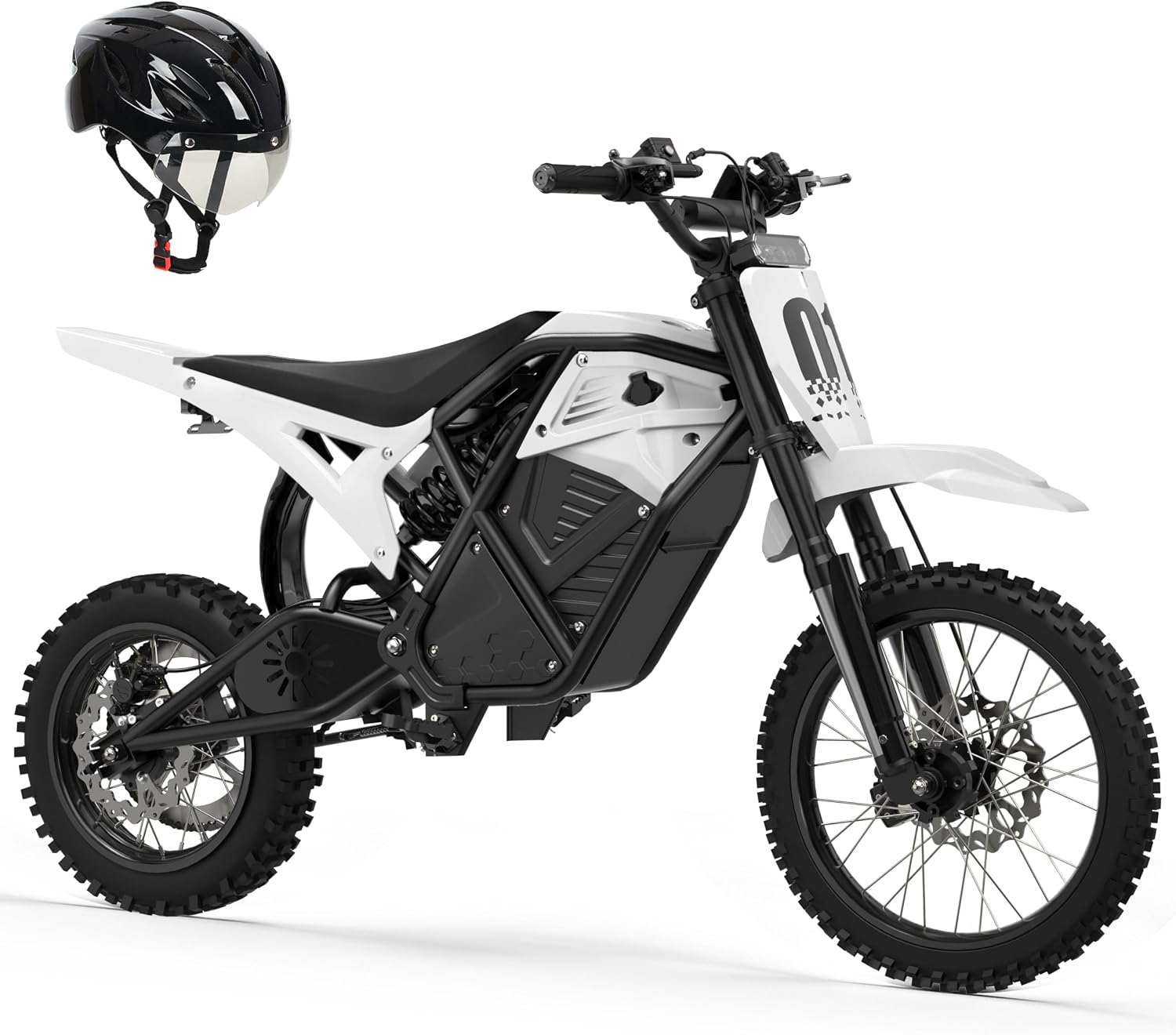 ESKUTE Electric Dirt Bike for Teens Adults, Mid-Drive Motor 3500W - B0G25V1MJJ