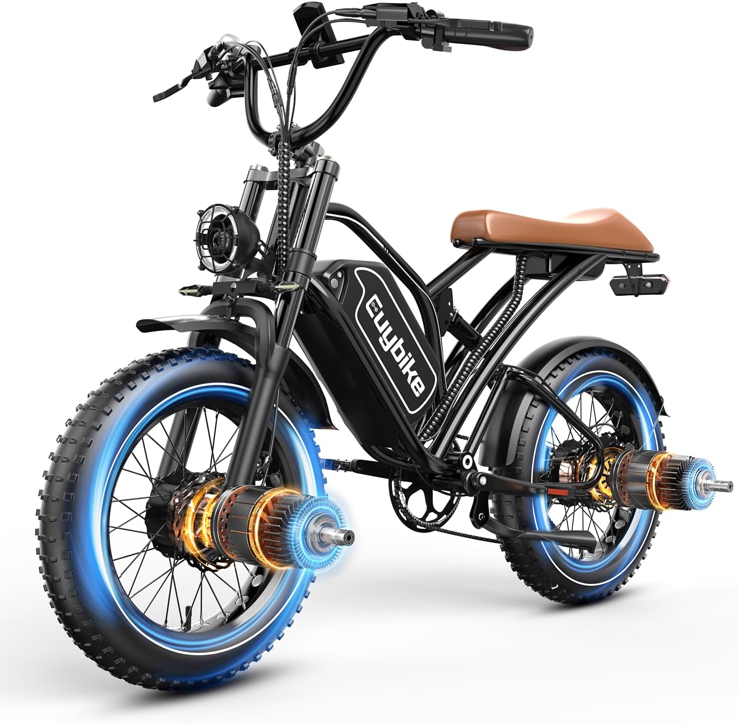 EUYBIKE Electric Bike for Adults, 2000W/3000W Peak Single/Double Motor with - B0DPWS53R4