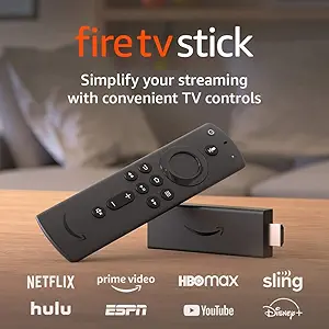 Fire TV Stick with Alexa Voice Remote (includes TV controls) | HD streaming device | - B07ZZVX1F2