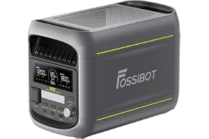 FOSSiBOT F1800 Portable Power Station 1800W (2700W Surge), 1024Wh Solar Generator with LiFePO4 Battery, 10ms - B0H4W8F84N
