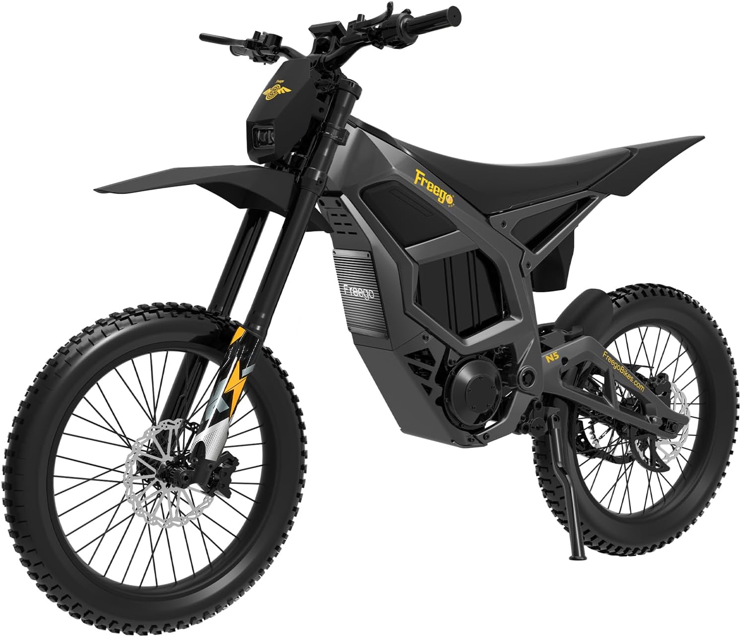 Freego N5 Electric Dirt Bike,Mid-Drive Motor,72V/40AH/8000W(Peak),53MPH Electric Motorcycle Bike for - B0FJFM6M2D