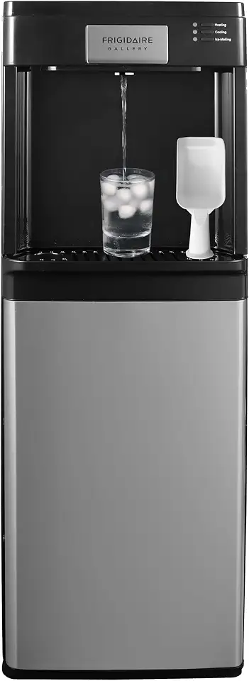 Frigidaire 3-in-1 Ice & Water Machine – Hot or Cold Bottom-Load Water Cooler Dispenser for - B0G1Q3TQPJ