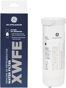 GE XWFE™ Refrigerator Water Filter, Genuine Filter, Guaranteed Fit, 1-pack - B0882ZJ48W