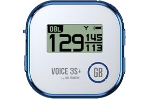 GOLFBUDDY Voice 3S+ Talking Golf GPS Rangefinder | Clip-On Hat GPS with Slope On/Off | - B0GYS4DFCZ